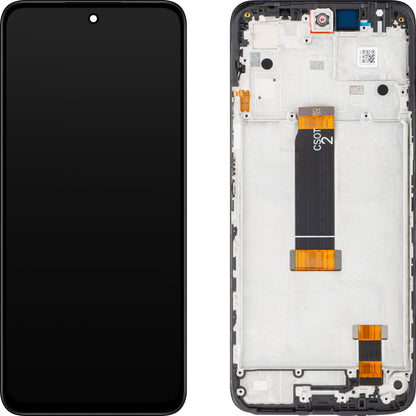 Xiaomi Redmi 12 touchscreen scherm met frame, zwart, Service Pack 560002M19A00 