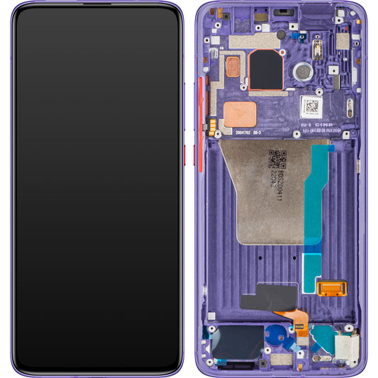 Écran tactile Xiaomi Poco F2 Pro, avec cadre, violet (violet électrique), Service Pack 56000F0J1100 