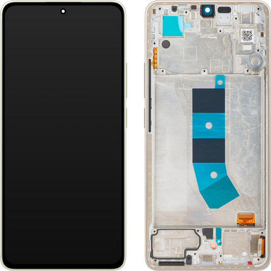 Touchscreen Display Xiaomi Redmi Note 13 4G, mit Rahmen, Prism Gold, Service Pack 56000200N700 