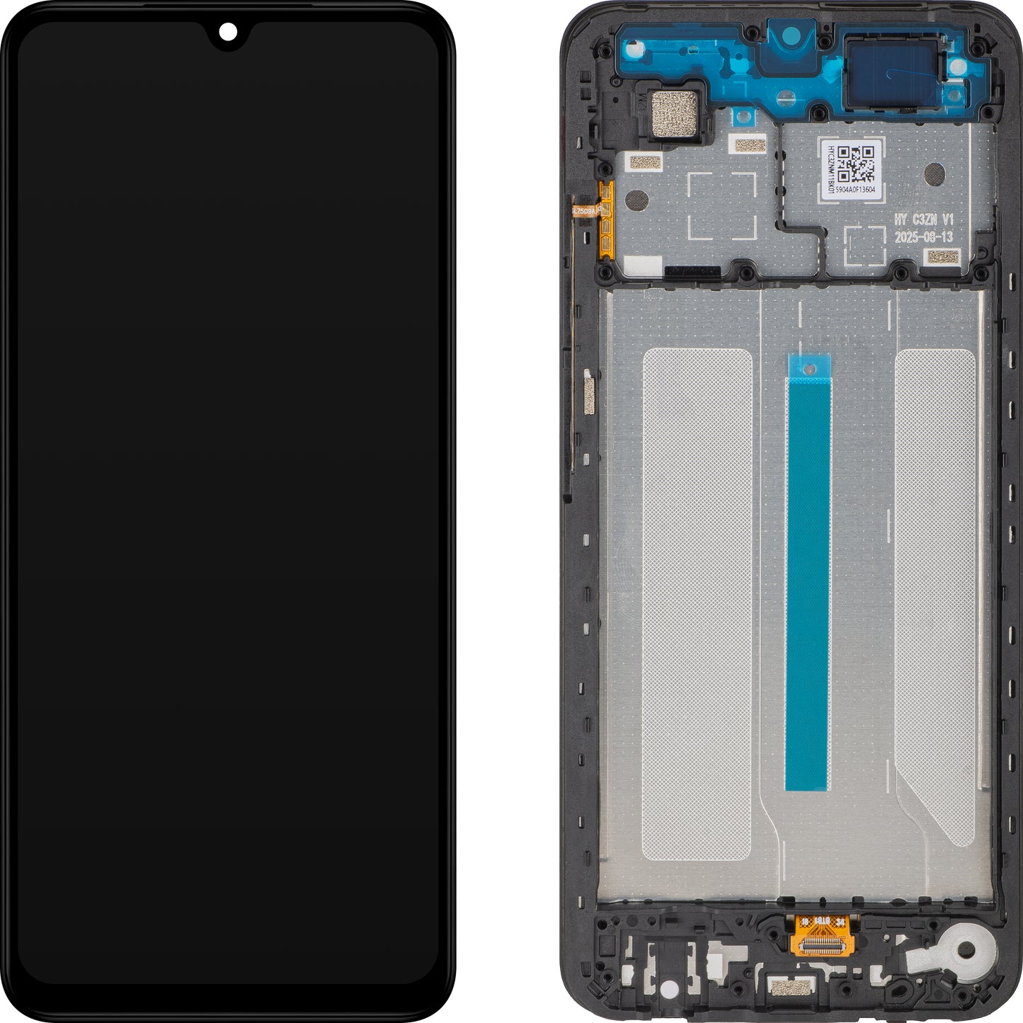 Display mit Touchscreen Xiaomi Redmi A5 4G, mit Rahmen, Schwarz, Service Pack 5600010C3ZN00