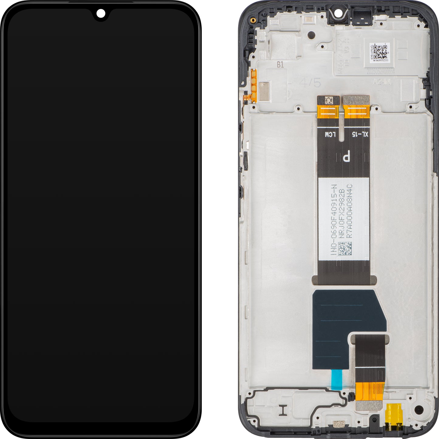Xiaomi Redmi 15C 5G Display with Touchscreen, with Frame, Black, Service Pack 56000200P1500