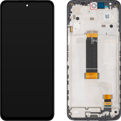 Display met Touchscreen Xiaomi Redmi 12 5G, met Frame, Zwart, Service Pack 5600180M1900
