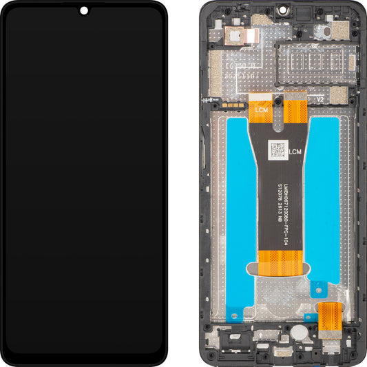 Display met touchscreen ZTE Blade A56 / Blade A36, met frame, zwart, servicepakket 80800522766