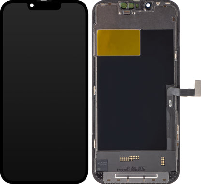 ZY Touchscreen Display voor Apple iPhone 13 Pro, met Frame, Zachte OLED-versie, Zwart 