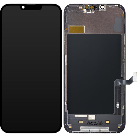 ZY Touchscreen Display voor Apple iPhone 14 Plus, met Frame, LCD In-Cell IC Beweegbaar, Zwart 