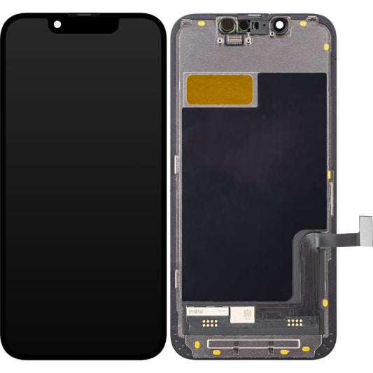 ZY Écran tactile pour Apple iPhone 13 mini, avec cadre, LCD In-Cell IC mobile, noir