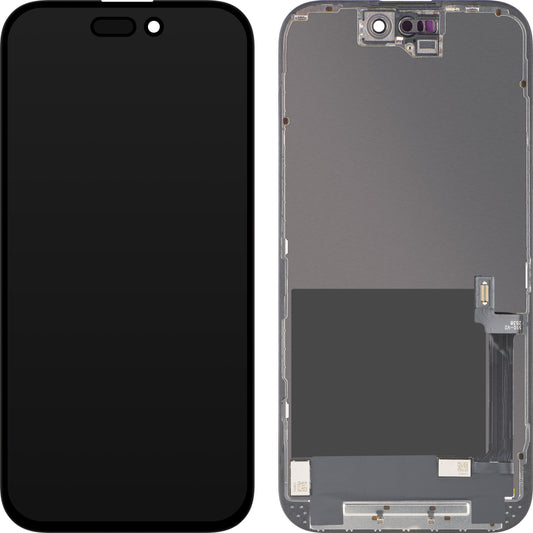 Display met Touchscreen ZY voor Apple iPhone 16, met Frame, LCD In-Cell IC Movable Versie, Zwart
