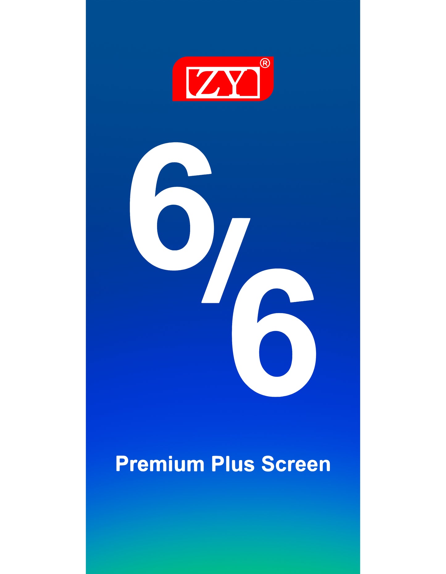 ZY Touchscreen Display voor Apple iPhone 6, met Frame, Premium Plus, Wit 