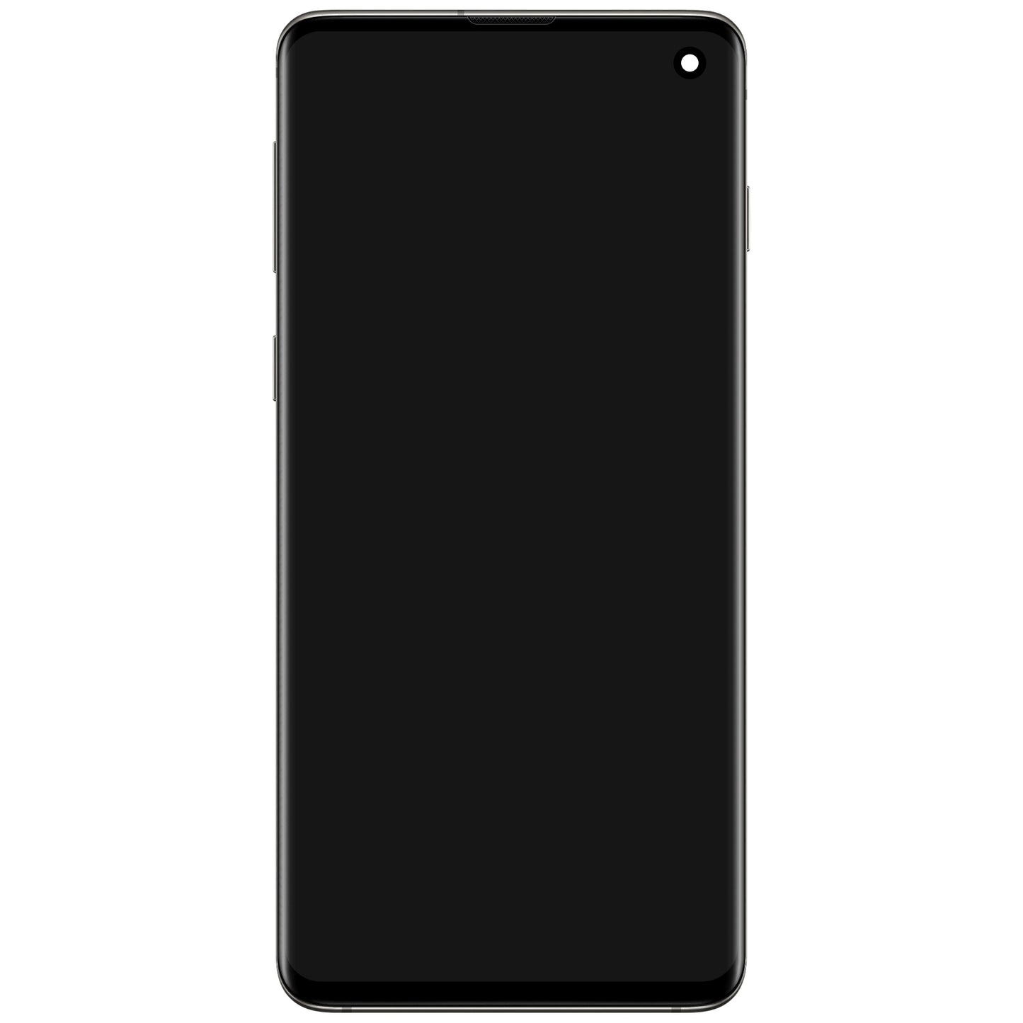 Samsung Galaxy S10 G973 touchscreen display met frame, Prism Black, Service Pack GH82-18850A