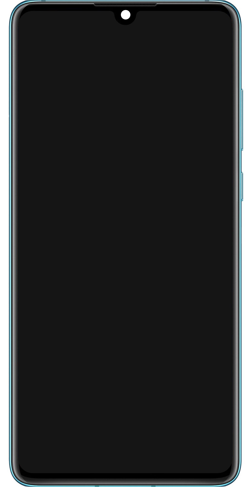 Display met Touchscreen Huawei P30, met Frame en Batterij, Blauw (Aurora Blue), Service Pack 02354HRH