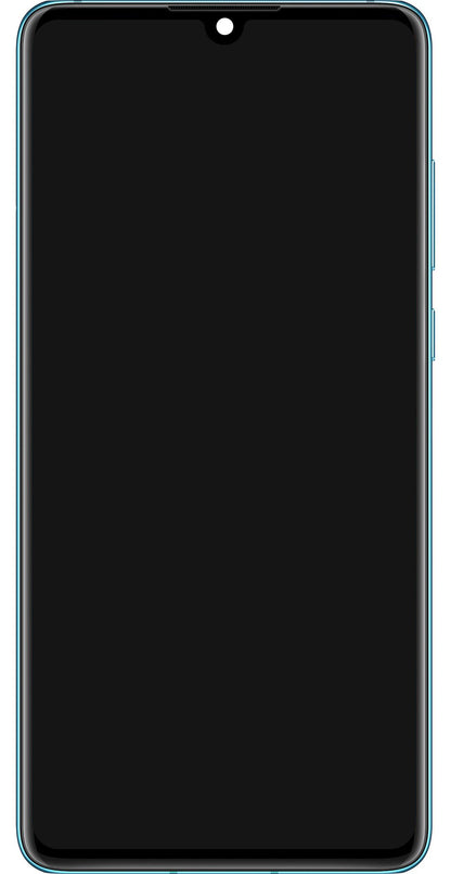 Display met Touchscreen Huawei P30, met Frame en Batterij, Blauw (Aurora Blue), Service Pack 02354HRH
