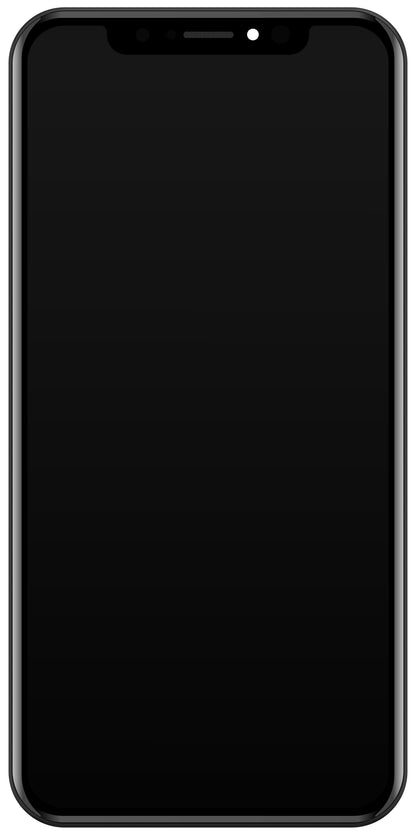 Touchscreen Display JK für Apple iPhone X, mit Rahmen, In-Cell LCD Version, Schwarz