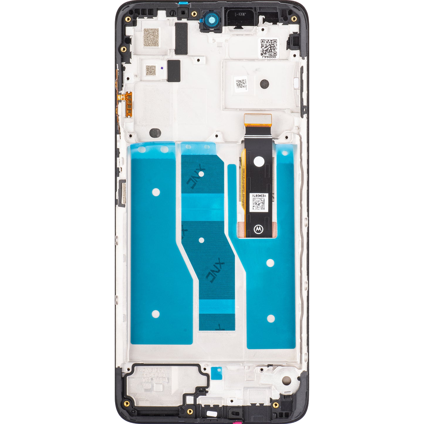 Motorola Moto G82 scherm met aanraakscherm, met frame, grijs, Service Pack 5D68C20864