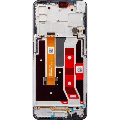 Beeldscherm met aanraakscherm Oppo A73 5G / A72 5G, met frame, zwart, Service Pack 4904890