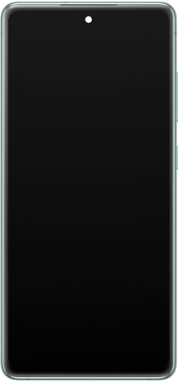 Samsung Galaxy S20 FE 5G touchscreen scherm G781, met frame, groen (Cloud Mint), Service Pack GH82-24214D GH82-24214D