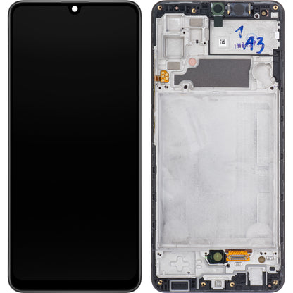 Touchscreen scherm Samsung Galaxy A32 A325, met frame, zwart, Service Pack GH82-2555579A