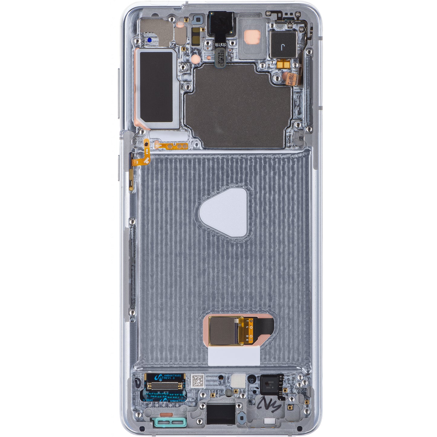 Touchscreen scherm Samsung Galaxy S21+ 5G G996, met frame, zilver, Service Pack GH82-24554C