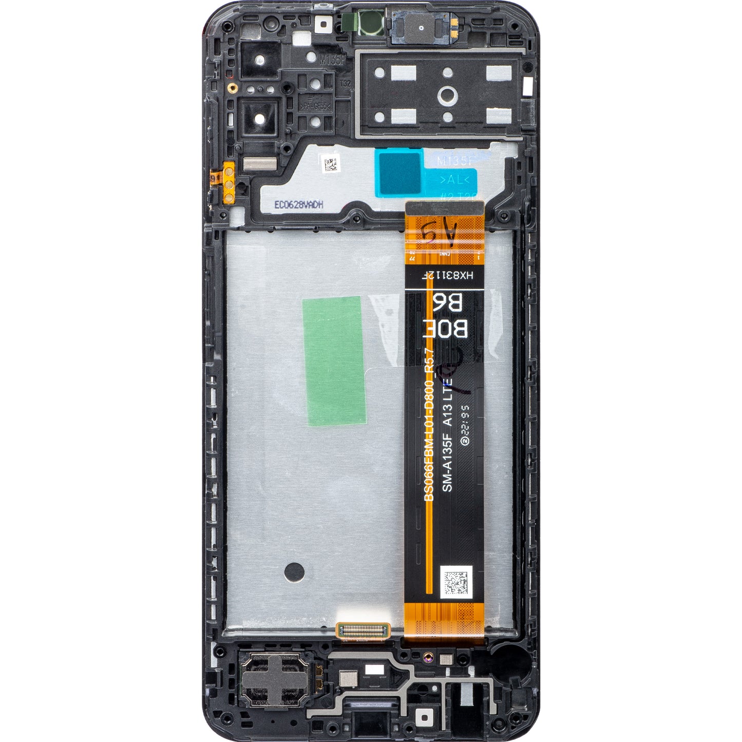 Écran tactile Samsung Galaxy M13 M135, avec cadre, noir, Service Pack GH82-29132A