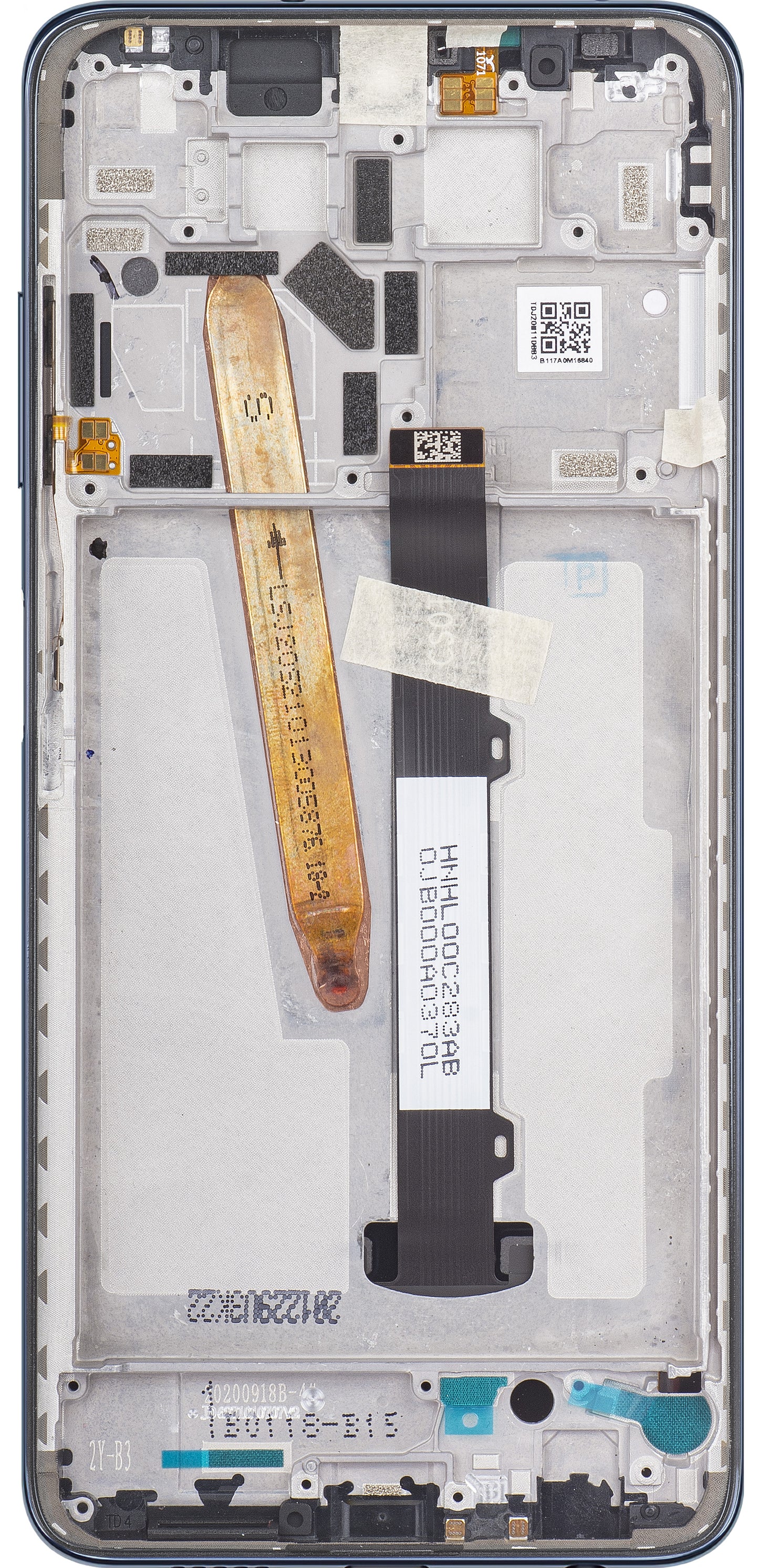Display met Touchscreen Xiaomi Poco X3 Pro, met Frame, Zwart, Service Pack 560002J20S00