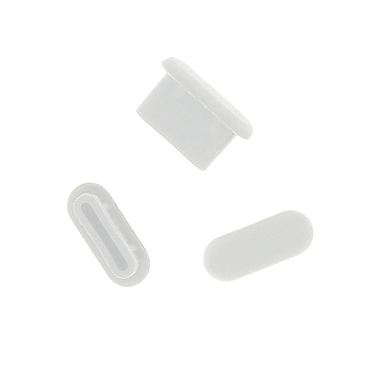 Bouchon Anti Poussière Port Téléphone OEM, USB-C, Lot de 10 pièces, Blanc