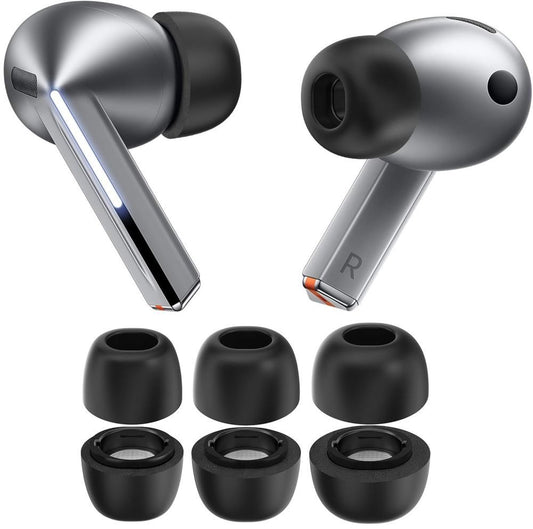 Tech-Protect oordopjes voor Samsung Galaxy Buds3 Pro, Maat S / M / L, Zwart