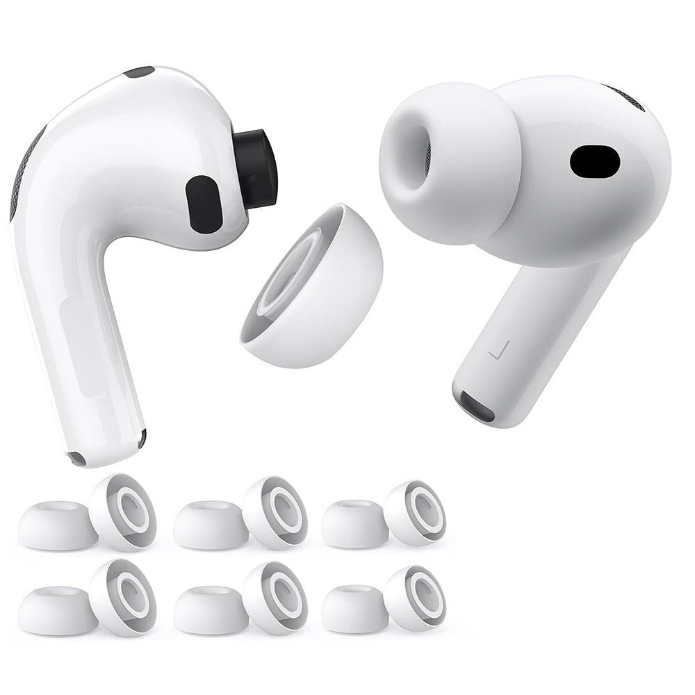 Techsuit ET2 oordopjes voor Apple AirPods Pro 3, Maat XS / S / L, Wit