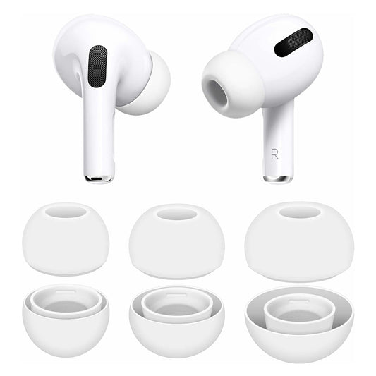 Techsuit ET2 oordopjes voor Apple AirPods Pro 3, Maat XS / S / L, Wit