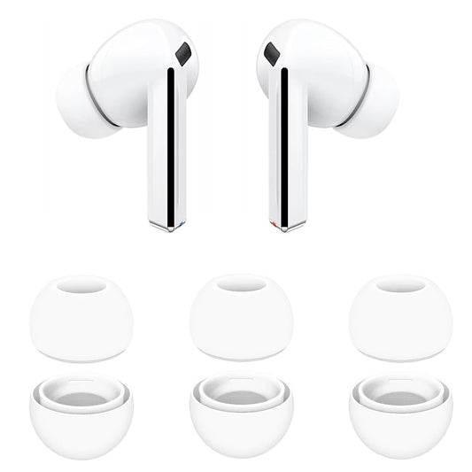 Techsuit ET3 oordopjes voor Samsung Galaxy Buds3 Pro, Maat S / M / L, Wit