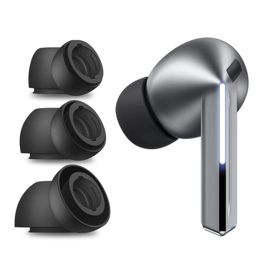 Techsuit ET3 dopjes voor Samsung Galaxy Buds3 Pro, Maat S / M / L, Zwart