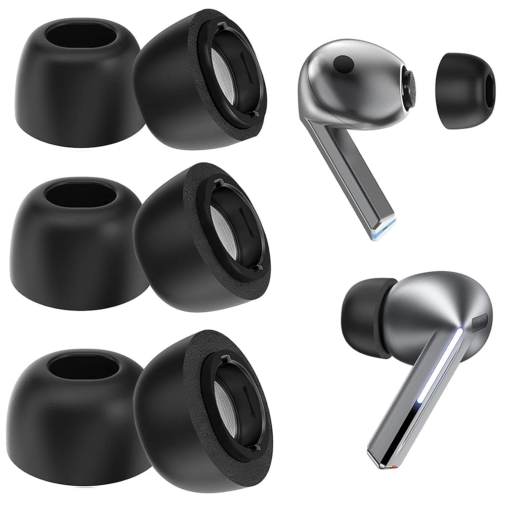 Techsuit ET3 Ohrstöpsel für Samsung Galaxy Buds3 Pro, Größe S / M / L, Schwarz