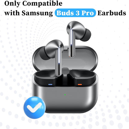Techsuit ET3 Ohrstöpsel für Samsung Galaxy Buds3 Pro, Größe S / M / L, Schwarz