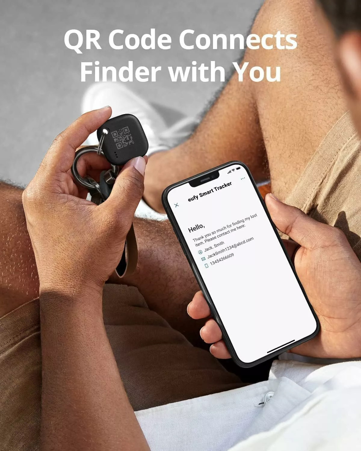 Eufy Security SmartTrack Link pour iOS Series, Lot de 4 pièces, Noir E87B0012