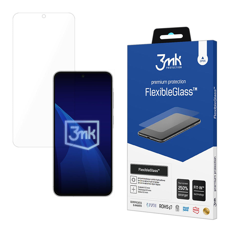 3MK FlexibleGlass schermbeschermfolie voor Samsung Galaxy A57 5G, Flexibel Glas, Volledige Lijm