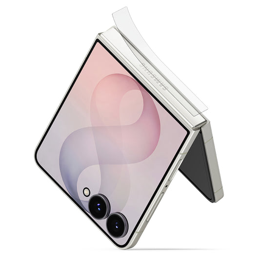 Film de protection Charnière Ringke Dual Easy pour Samsung Galaxy Z Flip8 F776, Plastique, Lot de 2 pièces