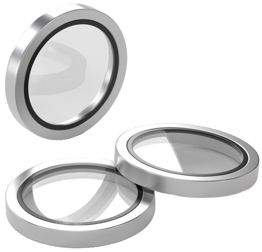 Achtercamera Beschermfolie Etteri voor Apple iPhone 17 Pro Max / 17 Pro, Gehard Glas, Grijs