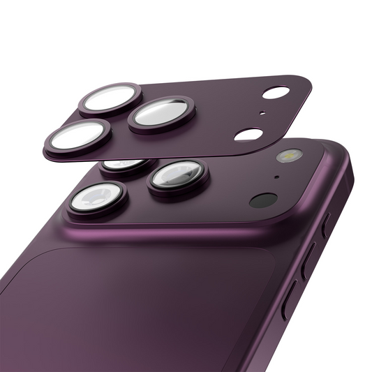 Achtercamera Beschermfolie Etteri voor Apple iPhone 18 Pro, Gehard Glas, Bordeaux