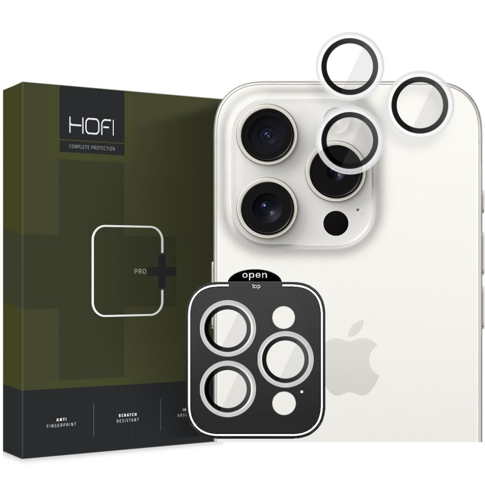 Beschermende camera achterkant film HOFI CamRing PRO + voor Apple iPhone 15 Pro Max / 15 Pro, glas beschermd