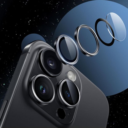 Schutzfolie für die Rückkamera Tech-Protect CamRing Fit+ für Apple iPhone 17, Gehärtetes Glas, Transparent