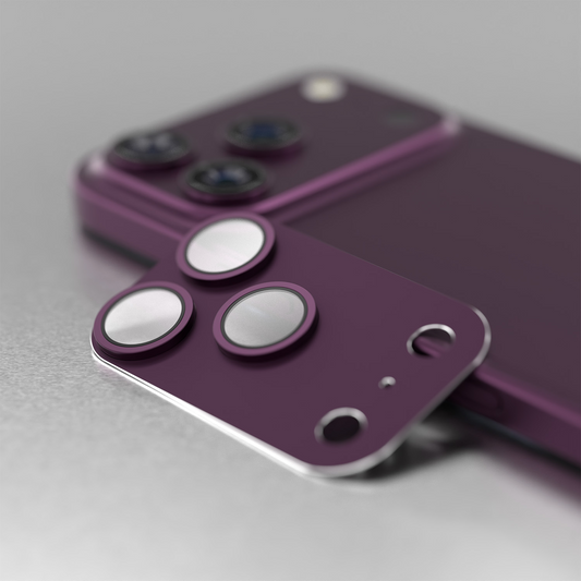 Achtercamera Beschermfolie Etteri voor Apple iPhone 18 Pro, Gehard Glas, Bordeaux