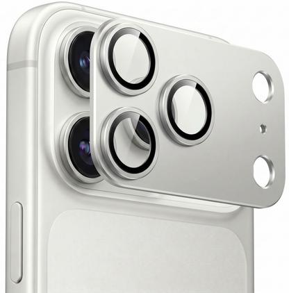 Beschermfolie Achtercamera Tech-Protect CamFull Fit+ voor Apple iPhone 18 Pro, Gehard Glas, Zilver