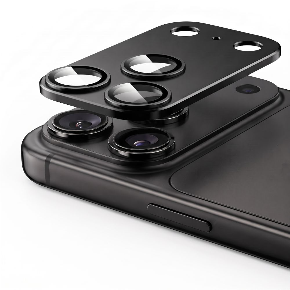 Schutzfolie für die Rückkamera Tech-Protect CamFull Fit+ für Apple iPhone 18 Pro Max, gehärtetes Glas, schwarz