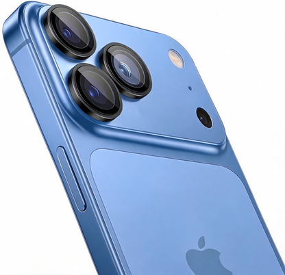 Beschermfolie Achtercamera Tech-Protect CamRing Fit+ voor Apple iPhone 18 Pro / 18 Pro Max, Gehard Glas, Zwart