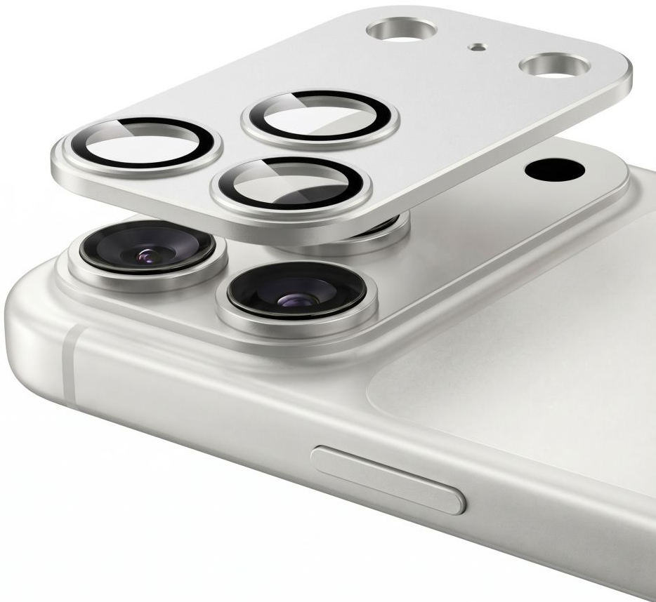 Beschermfolie Achtercamera Tech-Protect CamFull Fit+ voor Apple iPhone 18 Pro, Gehard Glas, Zilver