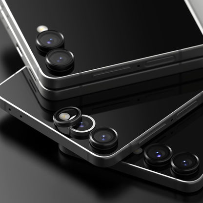 Film de protection pour caméra arrière Ringke pour Samsung Galaxy Z Flip7 F766, Verre trempé, Lot de 2 pièces, Noir