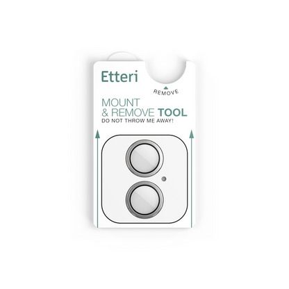 Achtercamera Beschermfolie Etteri voor Apple iPhone 17, Gehard Glas, Wit