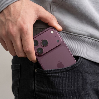 Beschermfolie Achtercamera Tech-Protect CamFull Fit+ voor Apple iPhone 18 Pro Max, Gehard Glas, Bordeauxrood