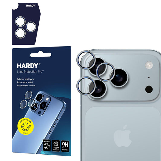 Film de protection Caméra Arrière 3MK Hardy Protection Pro pour Apple iPhone 17 Pro Max / 17 Pro, Verre Trempé, Beige