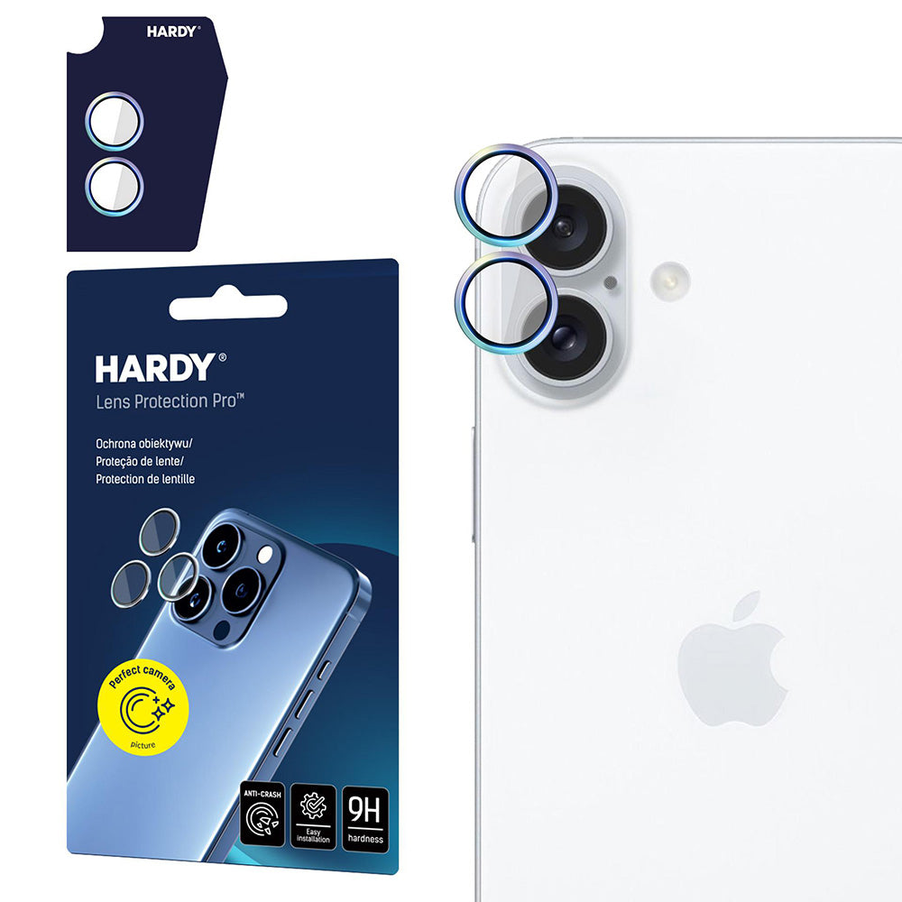 Beschermfolie Achtercamera 3MK Hardy Protection Pro voor Apple iPhone 17, Gehard Glas, Multikleur