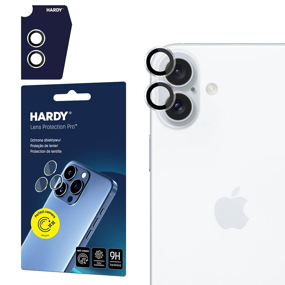 Beschermfolie Achtercamera 3MK Hardy Protection Pro voor Apple iPhone 17, Gehard Glas, Transparant