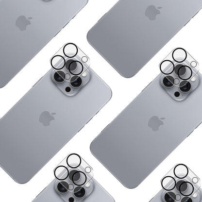 3MK Pro Full Cover Rear Camera Protection Film for Apple iPhone 16 Pro Max / 16 Pro, Tempered Glass, Black